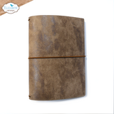 Elizabeth Craft Designs Stonewashed Brown Passport XL Art Journal (AJ09)
