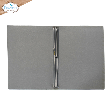 Elizabeth Craft Designs Stonewashed Grey Passport XL Art Journal (AJ10)