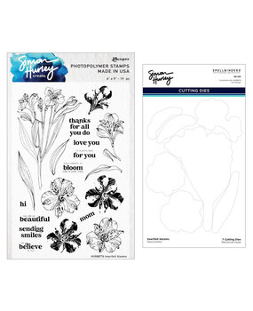 Spellbinders Heartfelt Blooms Stamp and Die Bundle (BD-0955) Spellbinders Heartfelt Blooms Stamp and Die Bundle (BD-0955)