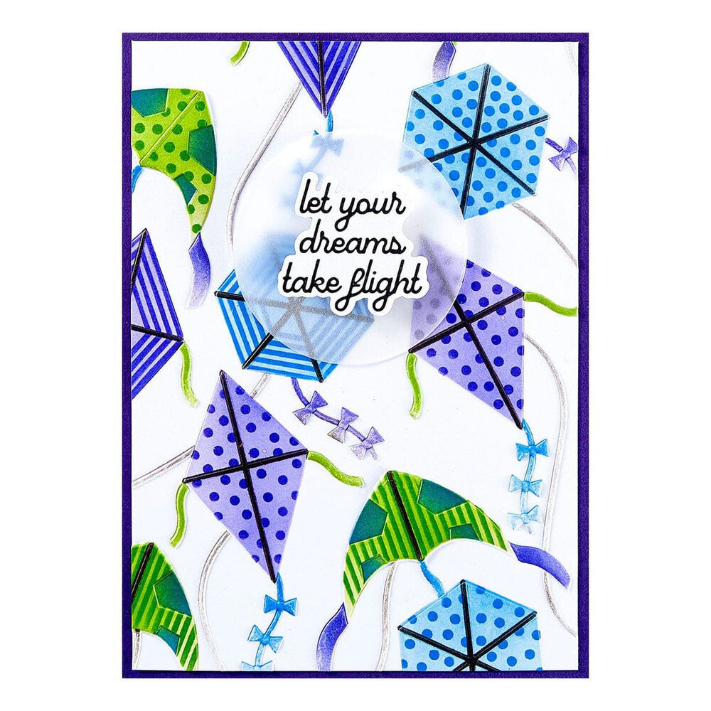 Spellbinders Sky's the Limit Flying Kites 3D Embossing Folder (E3D-136) Spellbinders Sky's the Limit Flying Kites 3D Embossing Folder (E3D-136)