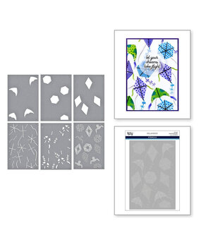 Spellbinders Sky's the Limit Flying Kites Layered Stencil (STN-108) Spellbinders Sky's the Limit Flying Kites Layered Stencil (STN-108)