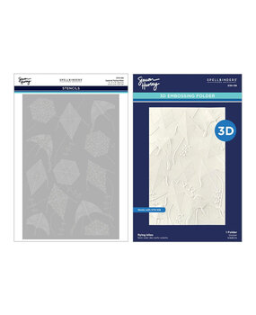 Spellbinders Sky's the Limit Flying Kites 3D Folder and Stencil Bundle (BD-0958) Spellbinders Sky's the Limit Flying Kites 3D Folder and Stencil Bundle (BD-0958)