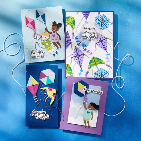 Spellbinders Sky's the Limit Flying Kites 3D Folder and Stencil Bundle (BD-0958) Spellbinders Sky's the Limit Flying Kites 3D Folder and Stencil Bundle (BD-0958)