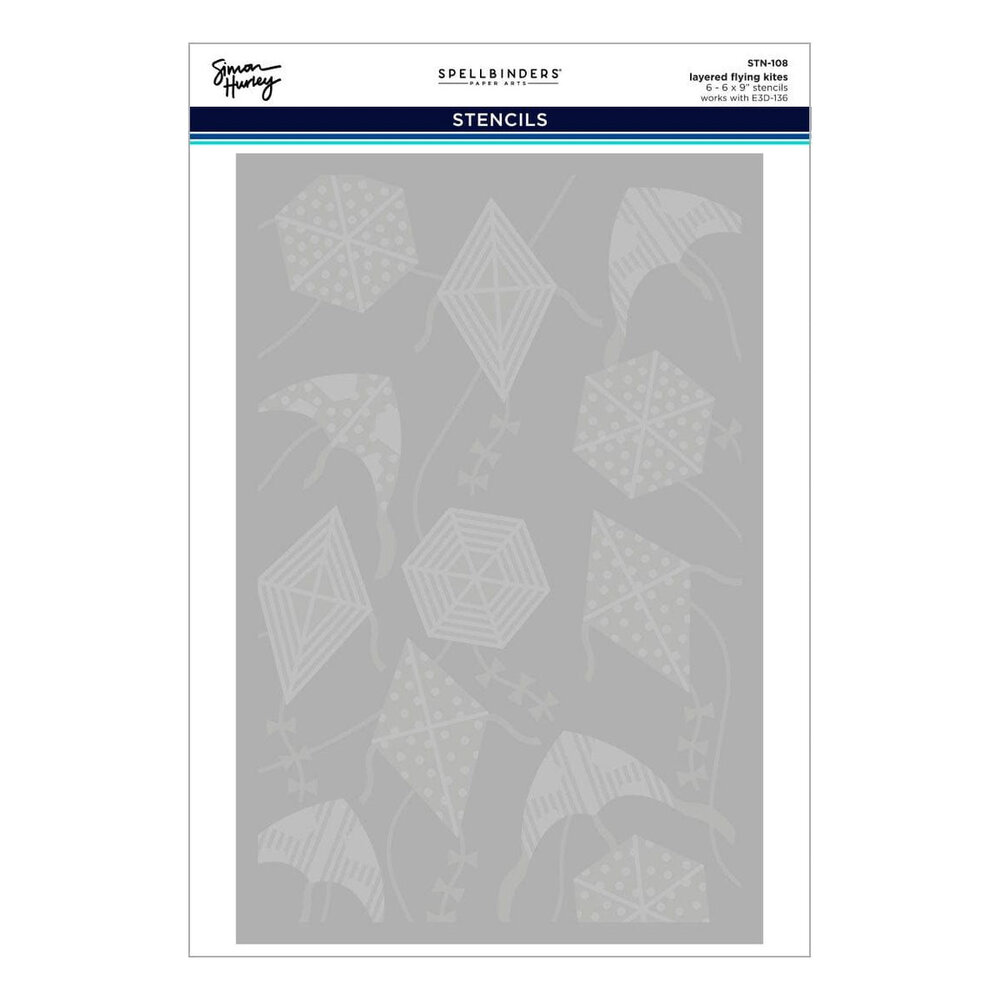 Spellbinders Sky's the Limit Flying Kites 3D Folder and Stencil Bundle (BD-0958) Spellbinders Sky's the Limit Flying Kites 3D Folder and Stencil Bundle (BD-0958)