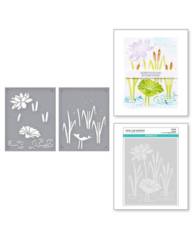 Spellbinders Jump for Joy Lily Pad Stencil (STN-090) Spellbinders Jump for Joy Lily Pad Stencil (STN-090)