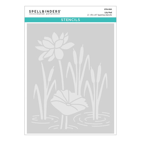 Spellbinders Jump for Joy Lily Pad Stencil (STN-090) Spellbinders Jump for Joy Lily Pad Stencil (STN-090)