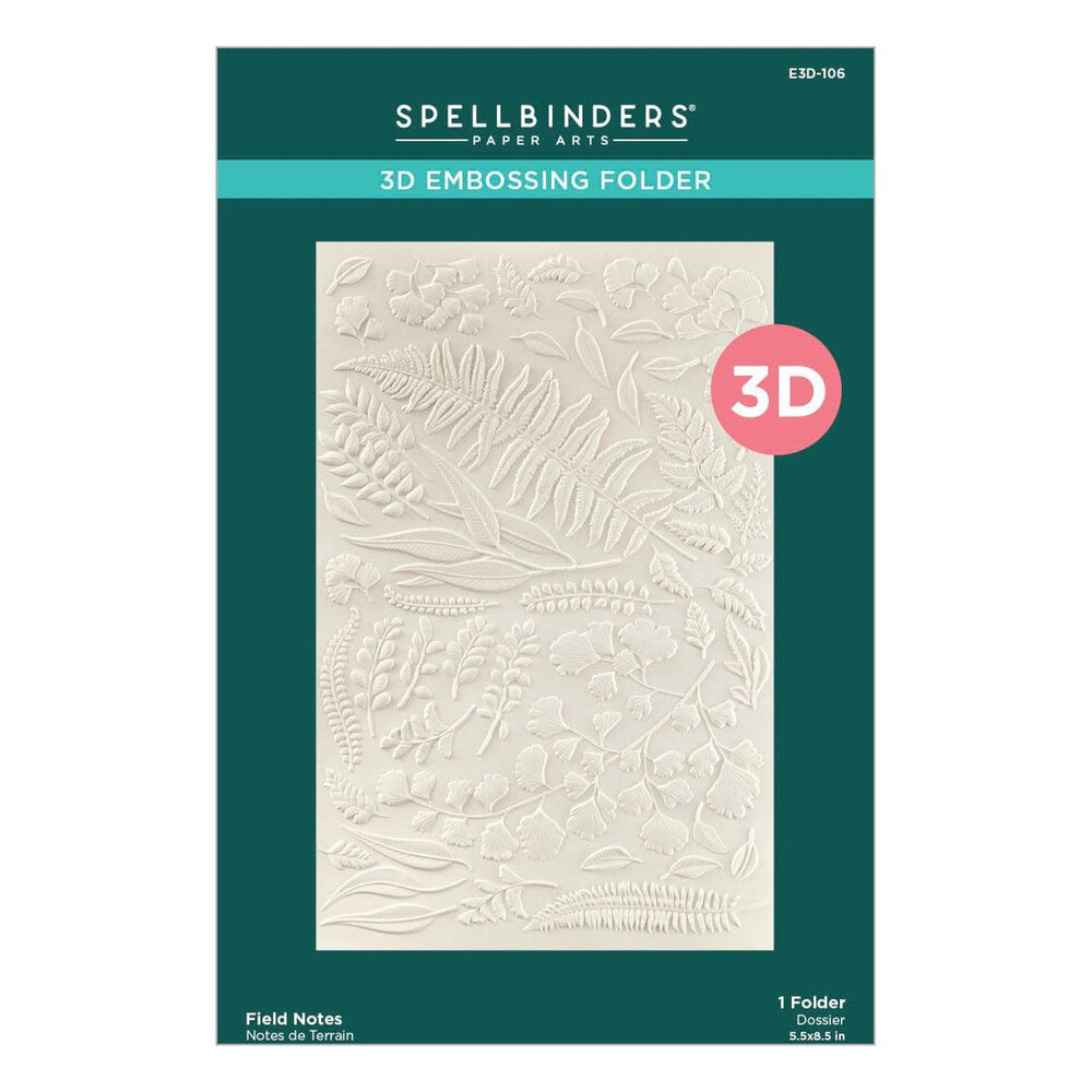 Spellbinders Field Notes 3D Embossing Folder (E3D-106)