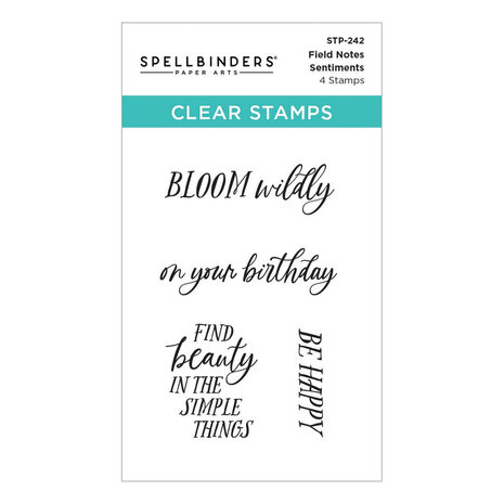 Spellbinders Field Notes Sentiments Clear Stamp (STP-242) Spellbinders Field Notes Sentiments Clear Stamp (STP-242)