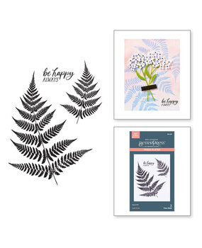 Spellbinders Field Notes Lush Ferns BetterPress Plate (BP-228)
