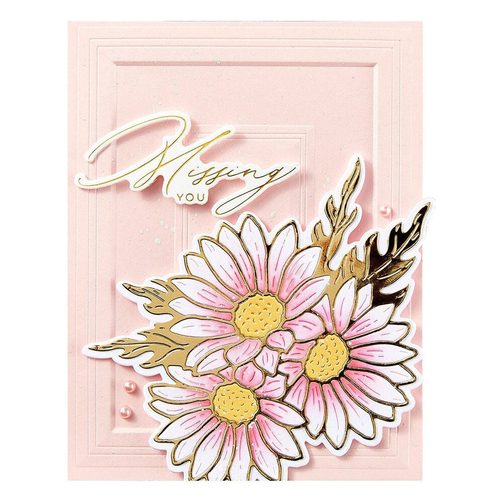 Spellbinders Yana's Daisies Molded Frame 3D Embossing Folder (E3D-130) Spellbinders Yana's Daisies Molded Frame 3D Embossing Folder (E3D-130)