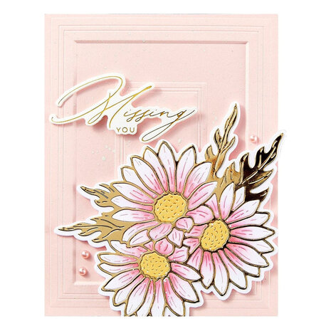 Spellbinders Yana's Daisies Molded Frame 3D Embossing Folder (E3D-130) Spellbinders Yana's Daisies Molded Frame 3D Embossing Folder (E3D-130)