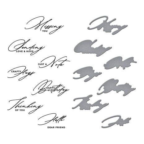 Spellbinders Yana's Daisies Crafty Hugs Sentiments Press Plate & Die Set (BP-298) Spellbinders Yana's Daisies Crafty Hugs Sentiments Press Plate & Die Set (BP-298)