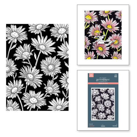 Spellbinders Yana's Daisies Daisy Shower Press Plate (BP-301)