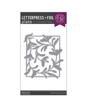 Hero Arts Lovely LetterPress Decorative Floral Letterpress & Foil Plate (HP117) Hero Arts Lovely LetterPress Decorative Floral Letterpress & Foil Plate (HP117)