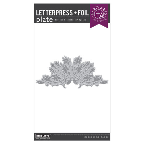 Hero Arts Lovely LetterPress Lavish Flourish Letterpress & Foil Plate (HP120)