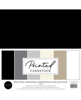 Carta Bella Neutral 12x12 Inch Printed Cardstock (CBNPC437016) Carta Bella Neutral 12x12 Inch Printed Cardstock (CBNPC437016)