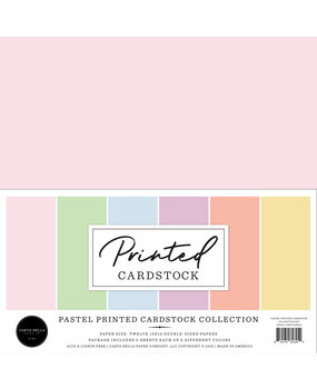 Carta Bella Pastel 12x12 Inch Printed Cardstock (CBPPC438016) Carta Bella Pastel 12x12 Inch Printed Cardstock (CBPPC438016)