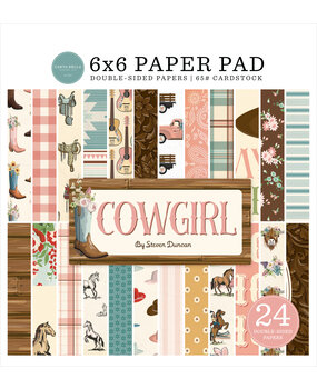 Carta Bella Cowgirl 6x6 Inch Paper Pad (CBCG436023) Carta Bella Cowgirl 6x6 Inch Paper Pad (CBCG436023)