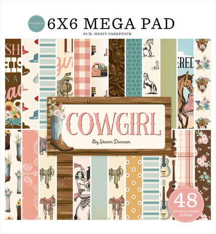 Carta Bella Cowgirl 6x6 Inch Mega Pad (CBCG436031) Carta Bella Cowgirl 6x6 Inch Mega Pad (CBCG436031)