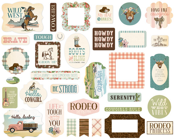 Carta Bella Cowgirl Ephemera (CBCG436024)