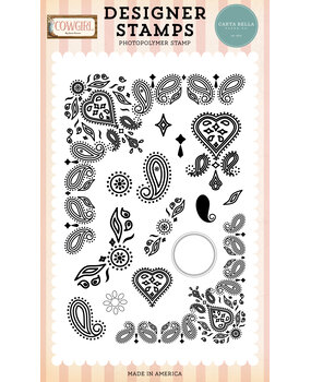 Carta Bella Cowgirl Clear Stamps Build A Bandana (CBCG436040)