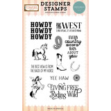 Carta Bella Cowgirl Clear Stamps Howdy Howdy Howdy (CBCG436041)
