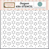 Carta Bella Cowgirl Stencil Western Flower (CBCG436034)