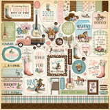 Carta Bella Cowgirl 12x12 Inch Element Sticker (CBCG436014)