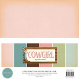 Carta Bella Cowgirl 12x12 Inch Coordinating Solids Paper Pad (CBCG436015)