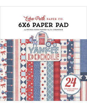 Echo Park Yankee Doodle 6x6 Inch Paper Pad (YD435023) Echo Park Yankee Doodle 6x6 Inch Paper Pad (YD435023)