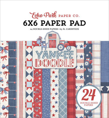 Echo Park Yankee Doodle 6x6 Inch Paper Pad (YD435023) Echo Park Yankee Doodle 6x6 Inch Paper Pad (YD435023)