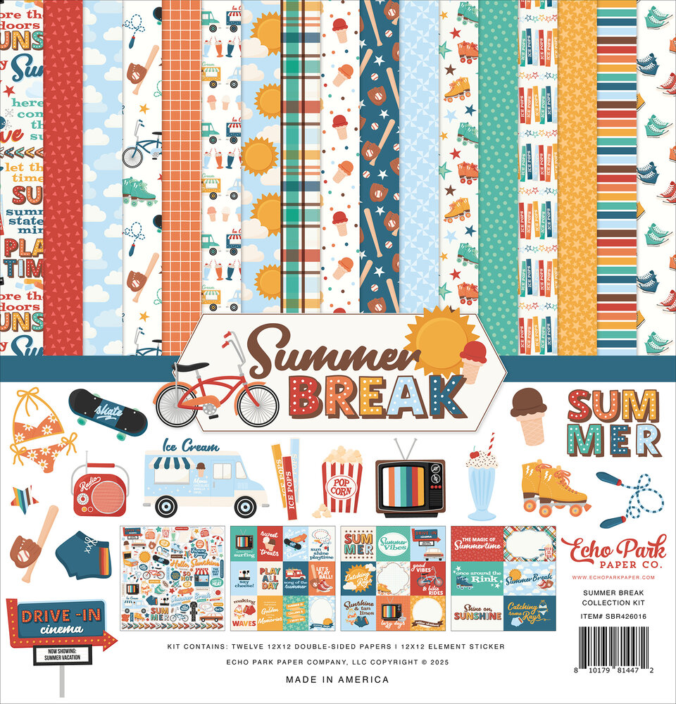 Echo Park Summer Break 12x12 Inch Collection Kit (SBR426016) Echo Park Summer Break 12x12 Inch Collection Kit (SBR426016)