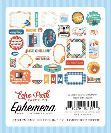 Echo Park Summer Break Ephemera (SBR426024) Echo Park Summer Break Ephemera (SBR426024)