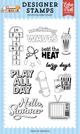 Echo Park Summer Break Clear Stamp Hopscotch (SBR426049) Echo Park Summer Break Clear Stamp Hopscotch (SBR426049)