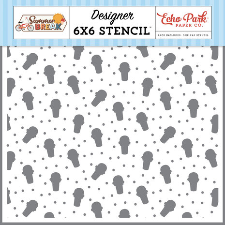 Echo Park Summer Break Stencil Sweet Treat Ice Cream (SBR426035) Echo Park Summer Break Stencil Sweet Treat Ice Cream (SBR426035)