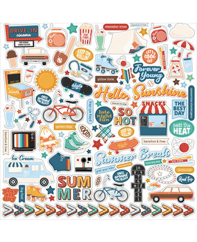 Echo Park Summer Break 12x12 Inch Element Sticker (SBR426014) Echo Park Summer Break 12x12 Inch Element Sticker (SBR426014)