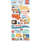 Echo Park Summer Break Chipboard Words & Phrases (SBR426022)