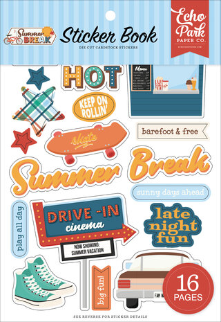Echo Park Summer Break Sticker Book (SBR426029) Echo Park Summer Break Sticker Book (SBR426029)