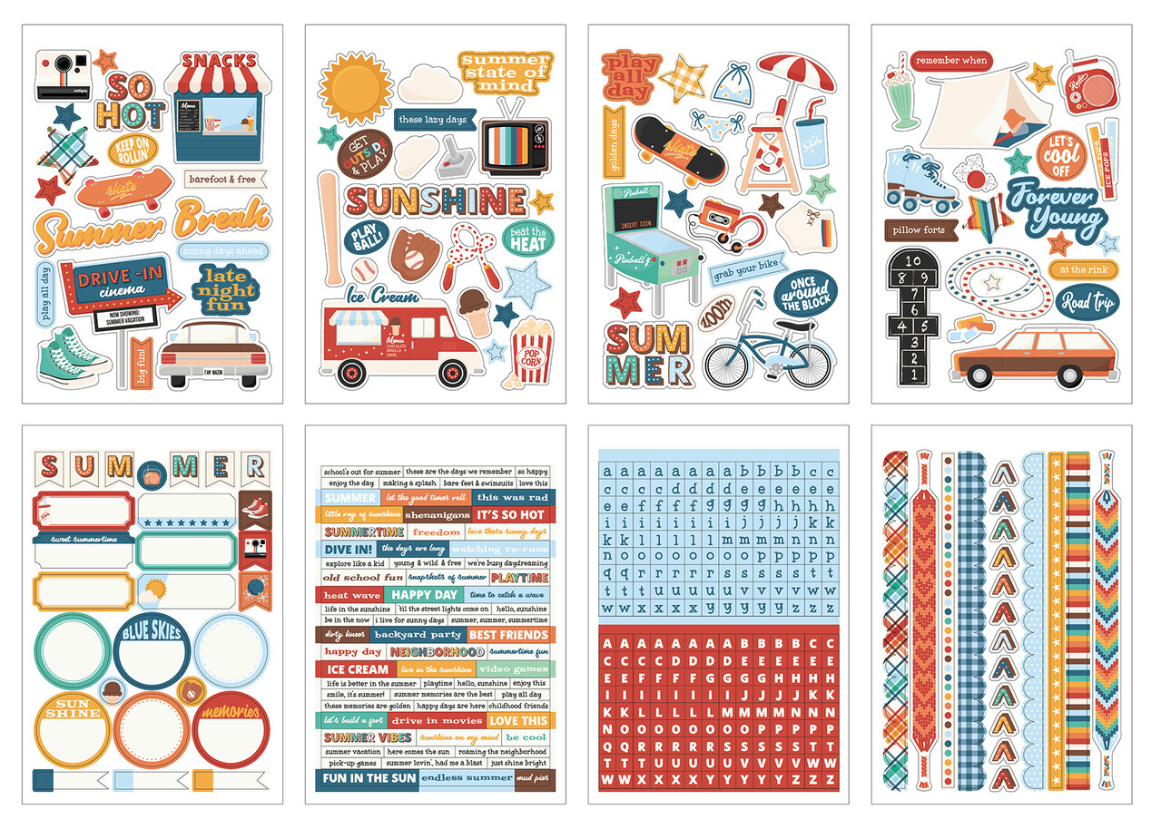 Echo Park Summer Break Sticker Book (SBR426029) Echo Park Summer Break Sticker Book (SBR426029)