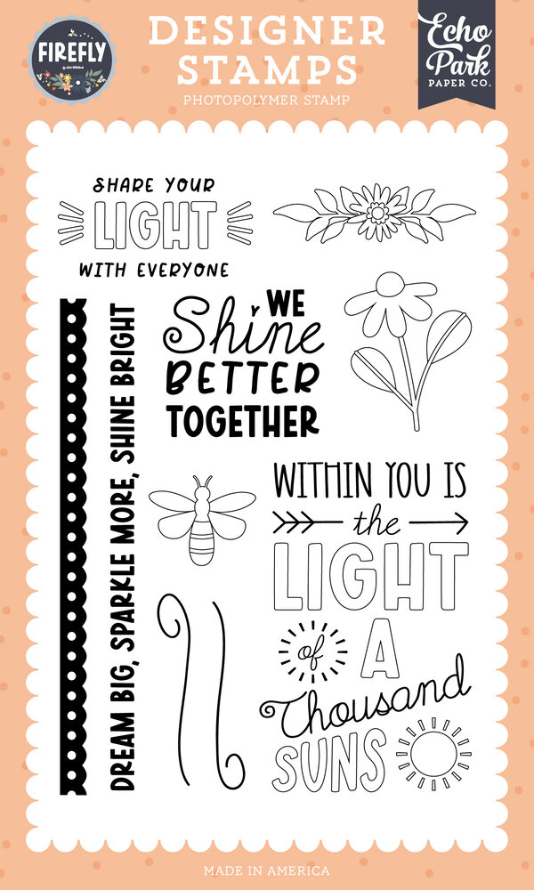 Echo Park Firefly Clear Stamp Thousand Suns (FLY434046)