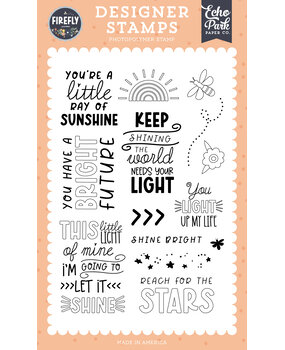 Echo Park Firefly Clear Stamp Light Up My Life (FLY434047) Echo Park Firefly Clear Stamp Light Up My Life (FLY434047)