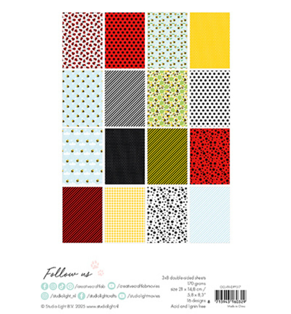 Creative Craftlab Friendz Bee-lightful A5 Paper Pad (CCL-FR-DPP317) Creative Craftlab Friendz Bee-lightful A5 Paper Pad (CCL-FR-DPP317)