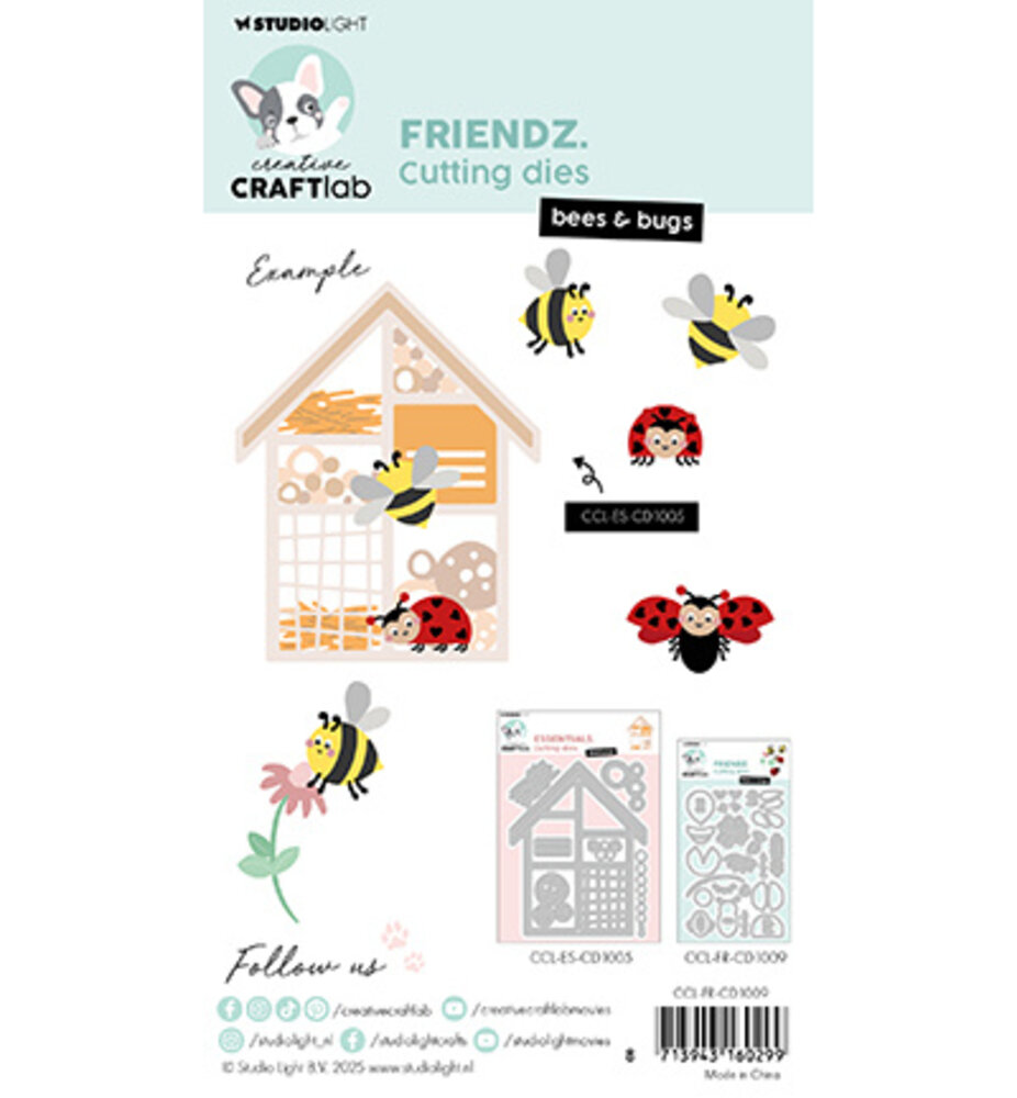 Creative Craftlab Friendz Dies Bees & Bugs (CCL-FR-CD1009) Creative Craftlab Friendz Dies Bees & Bugs (CCL-FR-CD1009)
