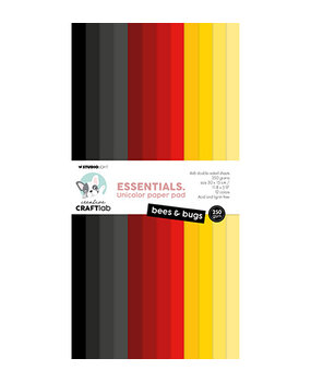 Creative Craftlab Essentials Bees & Bugs Slimline Unicolor Paper Pad (CCL-ES-UPP316) Creative Craftlab Essentials Bees & Bugs Slimline Unicolor Paper Pad (CCL-ES-UPP316)