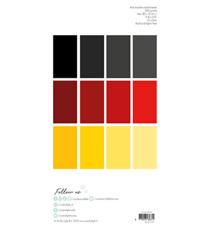 Creative Craftlab Essentials Bees & Bugs Slimline Unicolor Paper Pad (CCL-ES-UPP316)