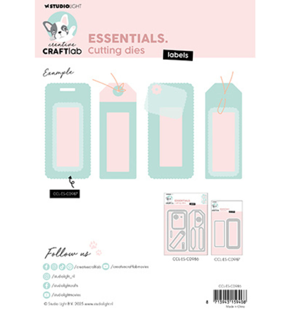 Creative Craftlab Essentials Dies Labels (CCL-ES-CD986)