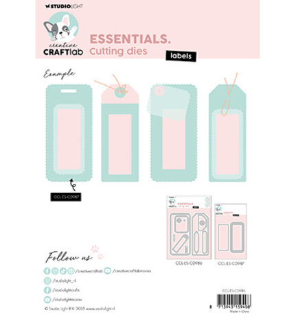 Creative Craftlab Essentials Dies Labels (CCL-ES-CD986)