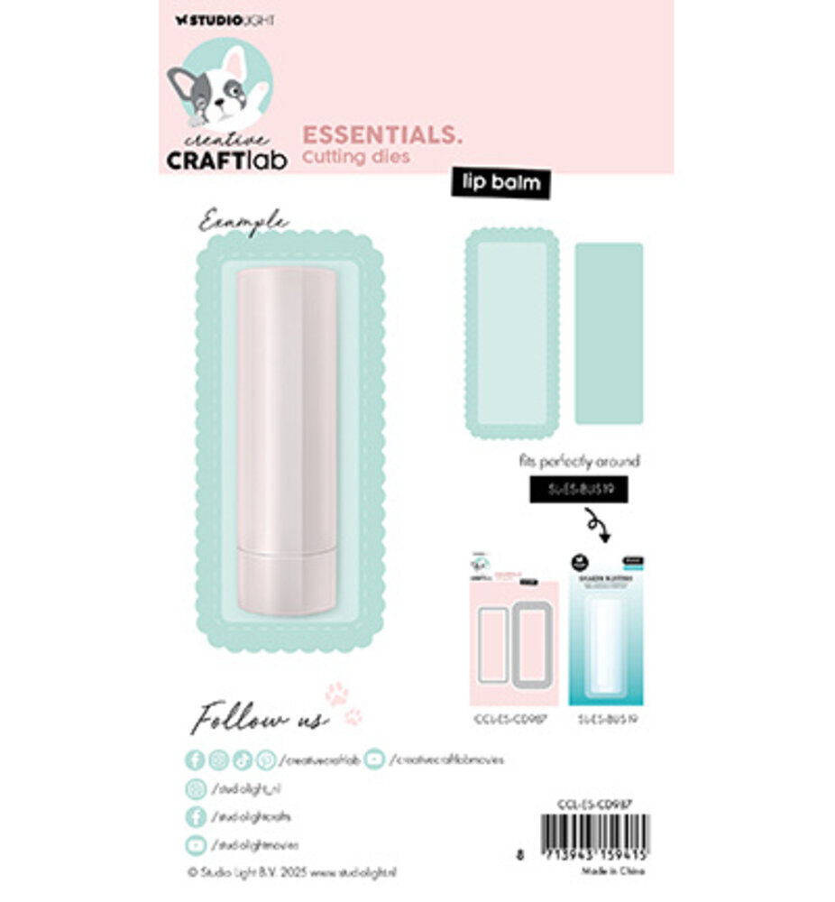 Creative Craftlab Essentials Dies Lip Balm (CCL-ES-CD987) Creative Craftlab Essentials Dies Lip Balm (CCL-ES-CD987)