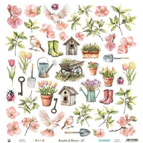 P13 Breathe and Bloom 12x12 Inch Paper Pad (P13-BLO-08) P13 Breathe and Bloom 12x12 Inch Paper Pad (P13-BLO-08)