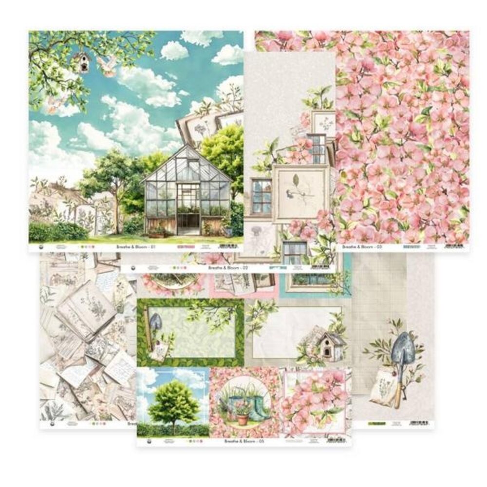 P13 Breathe and Bloom 12x12 Inch Paper Set (P13-BLO-14)